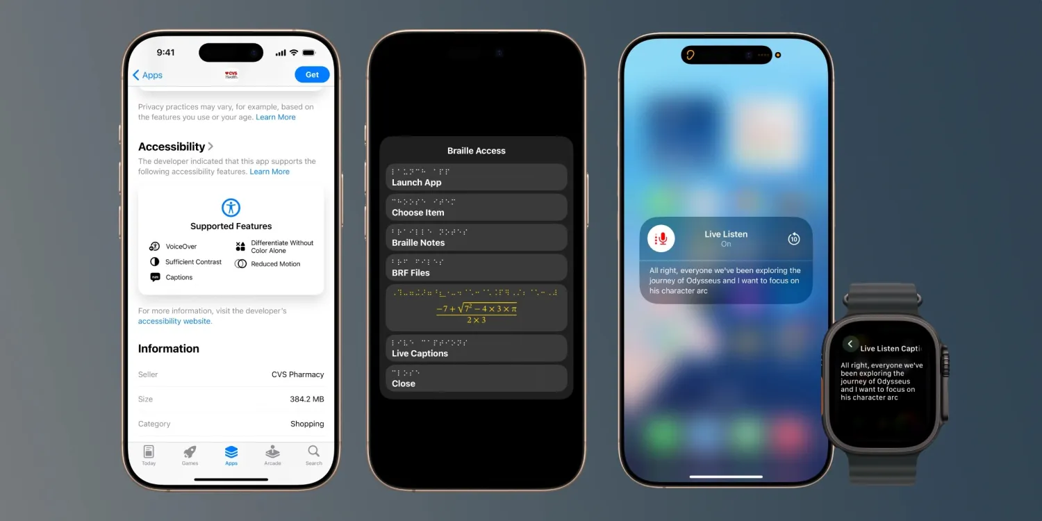 iOS 19 accessibility features across iPhone and Apple Watch